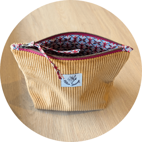 Trousse de toilette moutarde