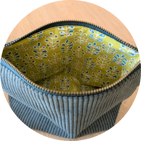 Trousse de toilette vert & feuilles – Image 2