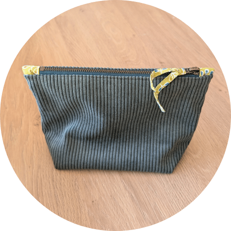 Trousse de toilette vert & feuilles – Image 3