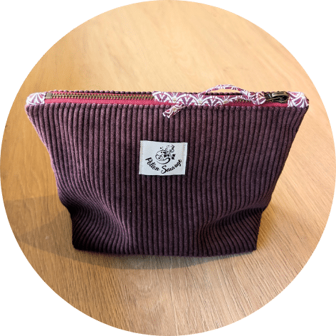 Trousse de toilette prune – Image 3