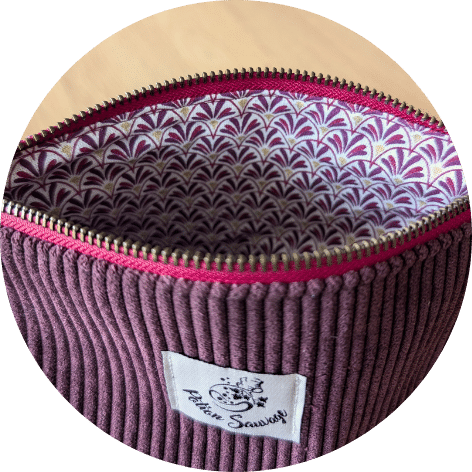 Trousse de toilette prune – Image 4