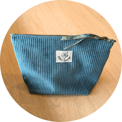 Trousse de toilette vert bleu – Image 3