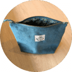 Trousse de toilette vert bleu