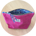 Trousse de toilette rose fuchsia