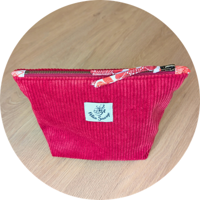 Trousse de toilette rouge – Image 3