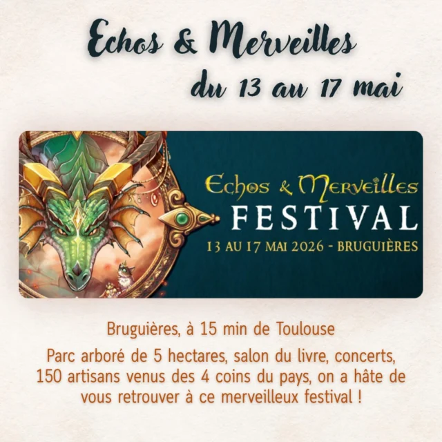 Retrouvez-nous tout au long du festival @echosetmerveilles , à Bruguières, à côté…